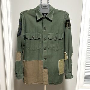 813 Ottotredici Army Green Blend Embellished Jacket
